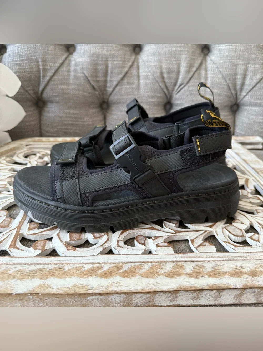 Dr. Martens Forster Black Chunky Strap Sandals Men’s 10 Women’s 11